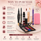 MISS ADS COMBO (KAJAL05, GLITTER EYESHADOW, BLENDER, EYELINER)