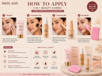 MISS ADS COMBO (FOUNDATION, BLENDER, PRIMER, CONCEALER)