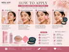 MISS ADS COMBO (MAKEUP FIXER, HIGHLIGHTER, DUAL COMPACT, BLENDER)
