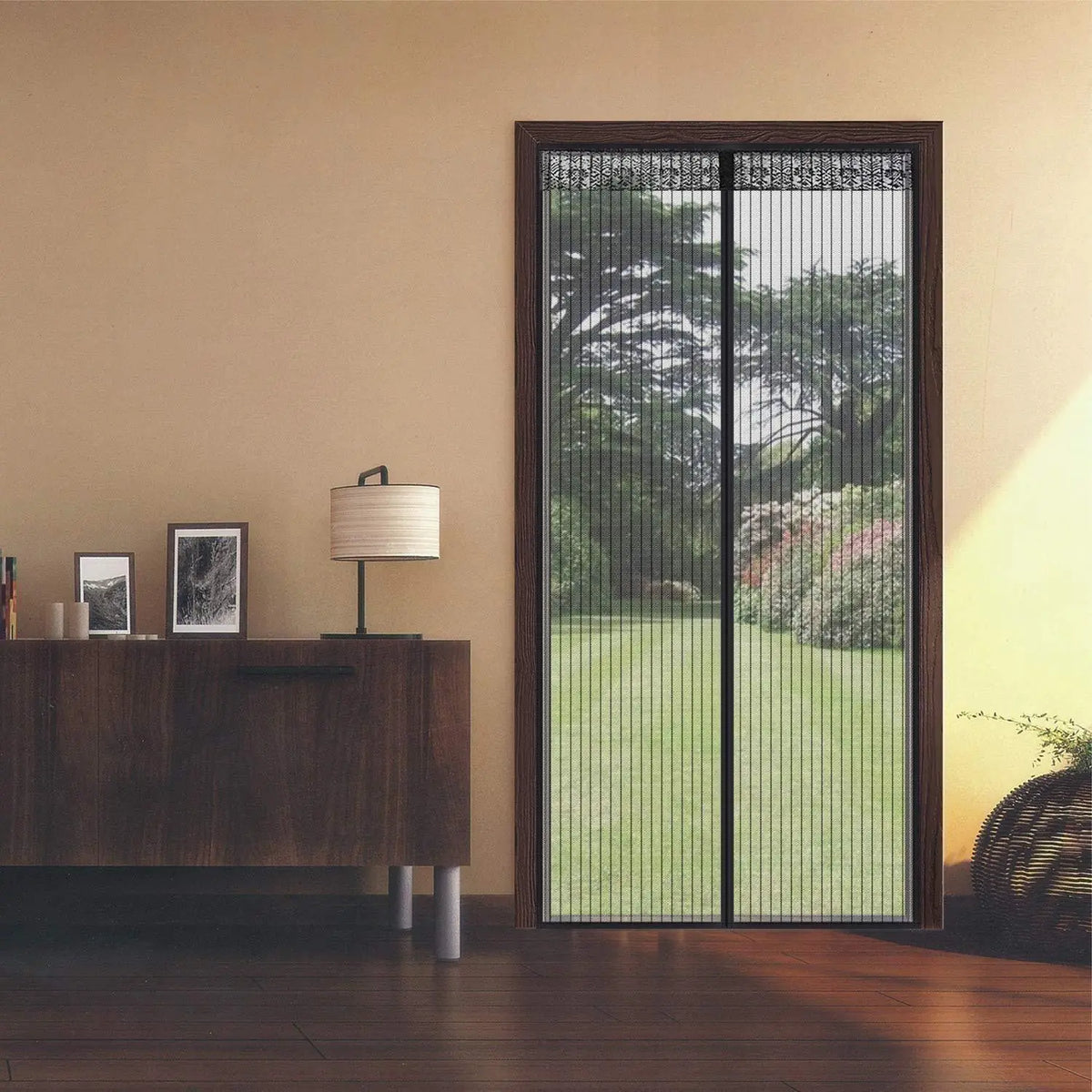 Mesh Screen Net Home Magnetic Foldable Anti Mosquito Door Curtains 100*210CM which fits to Door Size - 7 Feet - CL-MA-785