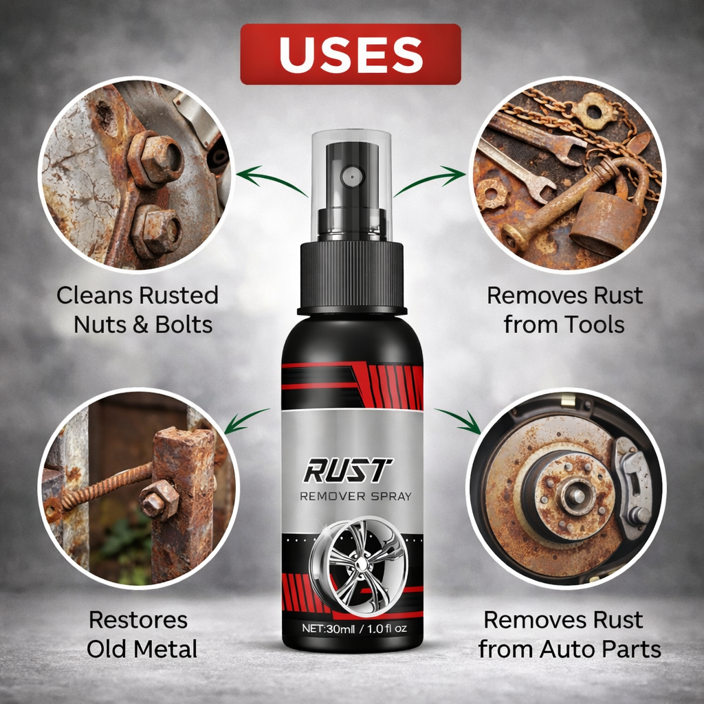 Multipurpose Car Rust Remover Spray for Door Handles Bikes Trucks 30ml in Box (pack of 2)